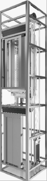 Backpack frame structure villa elevator