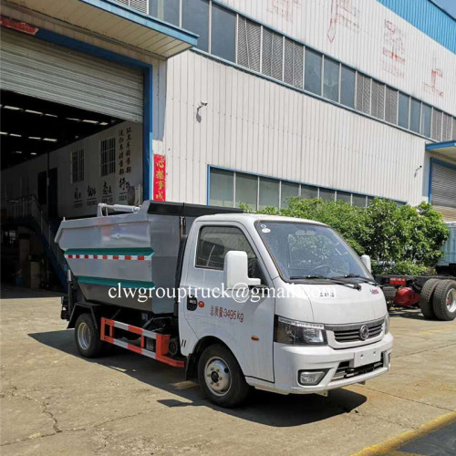 Camion à ordures hydraulique diesel à suspension arrière