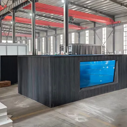 Modern Prefabricated Container Homes Pool-Integrated Panels