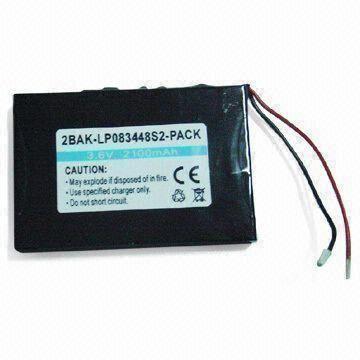 Li-ion Rechargeable Battery with 3.7V 2100mAh Capacity (1S2P Battery Pack)