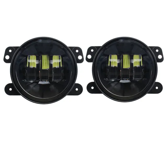 4 Inch LED Fog Lights for Jeep Wrangler JK 2/4 Door 2007-2018