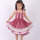 girls Dollcake remake plum ruffle twirly dress