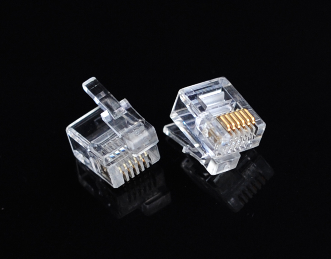 RJ12 Flat Telephone Plug