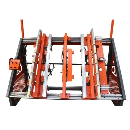 USA Style High-Efficient Wooden Stringer Pallet Nailing Machines