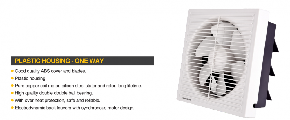 Wall mounted Louver exhaust fan