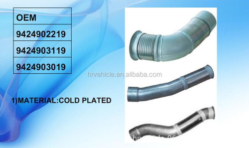 Exhaust Silencer Pipe Replacement for Actros Trucks: Part Numbers 9424902219 and 9424903019