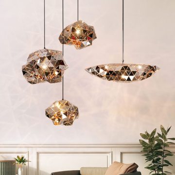 Stainless Steel Pendant Light Living Room Stainless Steel Chrome Pendant Lamp Chandelier Manufactory