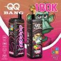 Bang QQ 180k พัฟ vape แบบใช้แล้วทิ้งร้อน