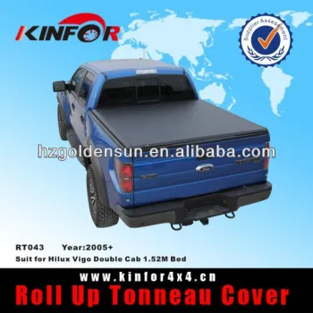 Soft Vinyl Roll Up Tonneau Cover for Hilux Vigo Double Cab 1.52M Bed