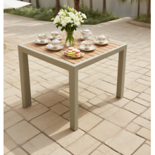 Aluminum plastic outdoor side table Weatherproof Aluminum Plastic Outdoor Side Table Factory