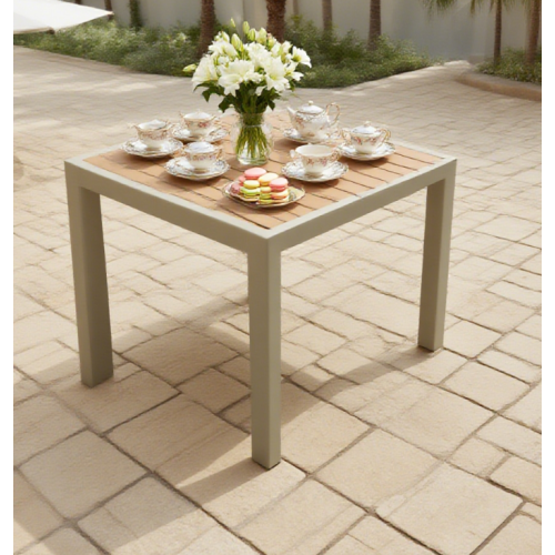 Weatherproof Aluminum Plastic Outdoor Side Table