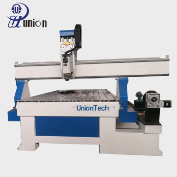 Union Tech 1325 4 Axis CNC Wood Engraving and Cutting Machine with Rotary Device