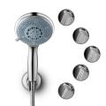 Modern Style Wall Mounted Exposed Bathroom Shower Sets with Chrome Rainshower Shower Suit