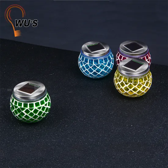 Amorphous solar panel outdoor decoration glass solar jar light led solar mason jar