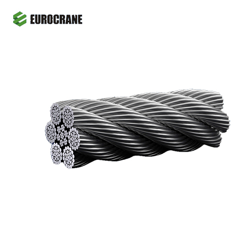 Crane Wire Rope, Made of High-toughness Steel Wires