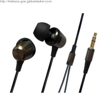 metallic earphone for iphone ipod  in ear earphone