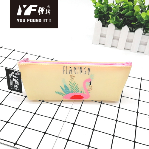 Silicone Pencil Case Custom flamingo style silicone pencil case Manufactory