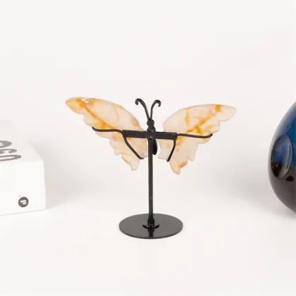 Wholesale Crystal Carving Butterfly Wings Healing Stones for Ornament