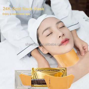 Golden Glow Kurangkan Topeng Lembaran Mesh Keriput halus - Hidrating, Pelembap &amp; Pengukuhan Leher Mengangkat Patch