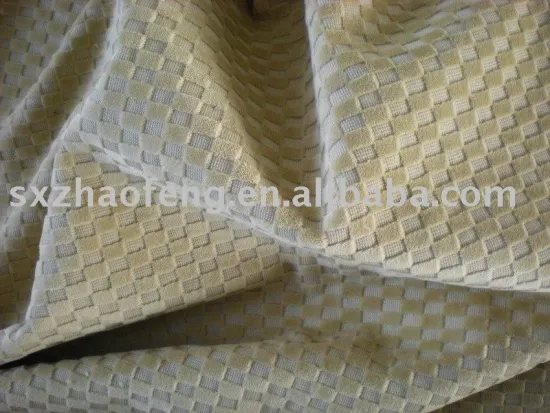 woven twill 100% cotton jacquard velveteen for sofa cover cloth