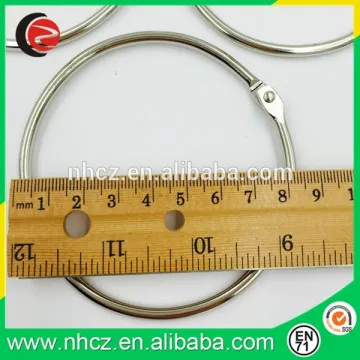 Nickel plating metal Jumbo 80MM book ring