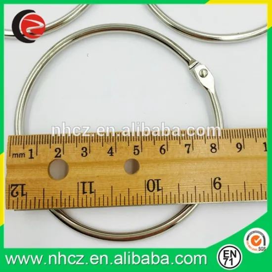 Nickel plating metal Jumbo 80MM book ring