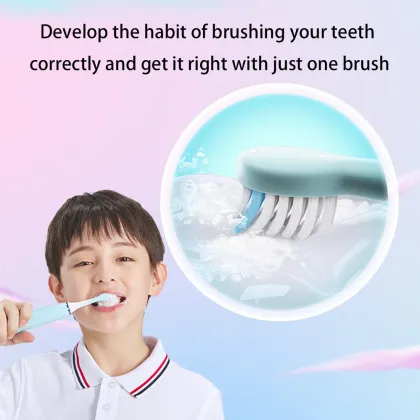 Cartoon Design Waterproof Rechargeable Electric Toothbrush for Children