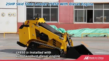 25HP Mini Skid Steer Loader with Forestry Mulcher