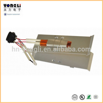PTC assembly for roll on wax warmer