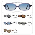 Retro Rectangle Acetate Sunglasses
