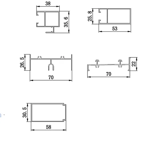 Aluminum Profiles for Malaysian Windows and Doors