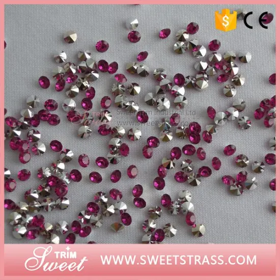 new arrival rose epoxy stone chaton loose stone decoration