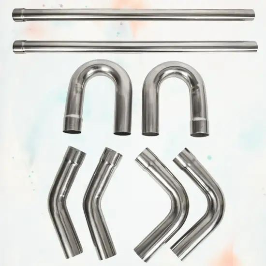 2.5 Inch OD Stainless Steel 201 DIY Custom Mandrel Exhaust Pipe Kit