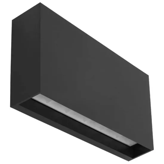 Up and Down LED Outdoor Wall Light: 12W Rectangle Plastic Lamp Body, Double Sconce, IP65 Waterproof, Modern Outdoor Wall Lamp