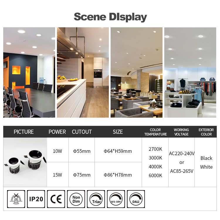 Anti Glare Led Down Light