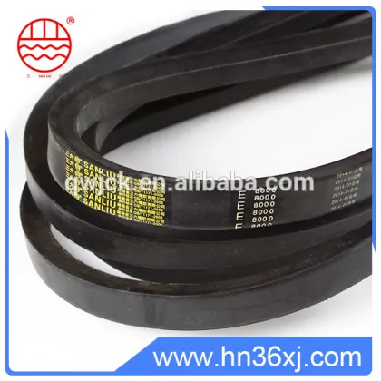 China factory heat resist narrow rubber v belt, triangle v belt A B C D O