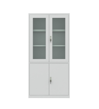 Glass Door Metal Filing Cabinet - Office Furniture Manufacturer