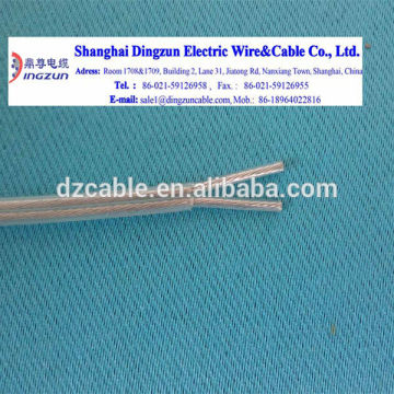high grade 2 core transparent lighting cable for LED