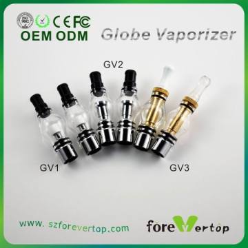 Wax Oil Dry Herb Vaporizer Glass Globe Vaporizer with 510 Drip Tips
