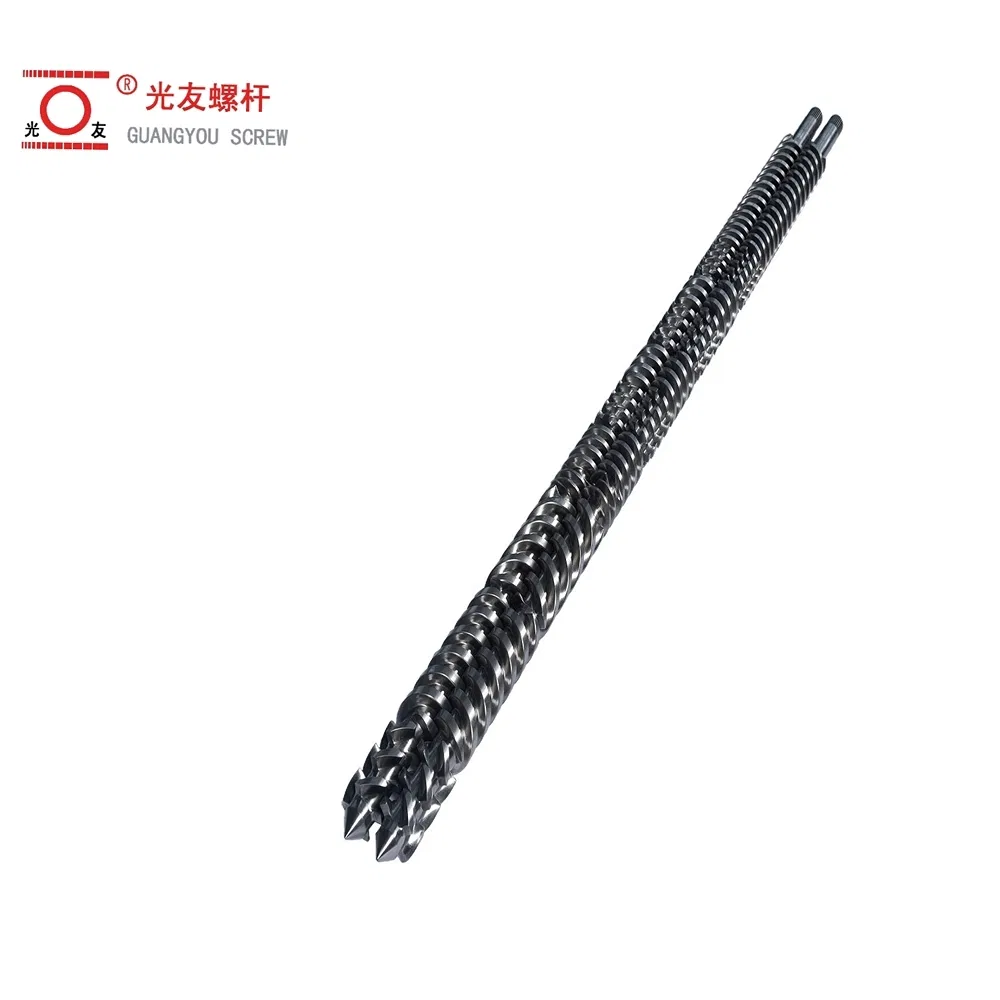 Ang Chrome-Coated Parallel Twin Barrel Screw para sa Kagamitan sa Granulation