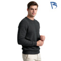Sweater Leher Kru Rajut Wafel Horisontal Pria