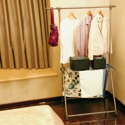 BAOYOUNI clothes rack ceiling clothes rack clothing rack