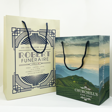 Wholesale Custom Printed Logo Paper Bags for Luxury Gift Packaging