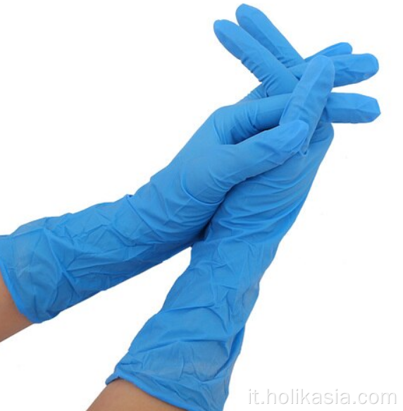 12 pollici di guanti protettivi esame nitrile