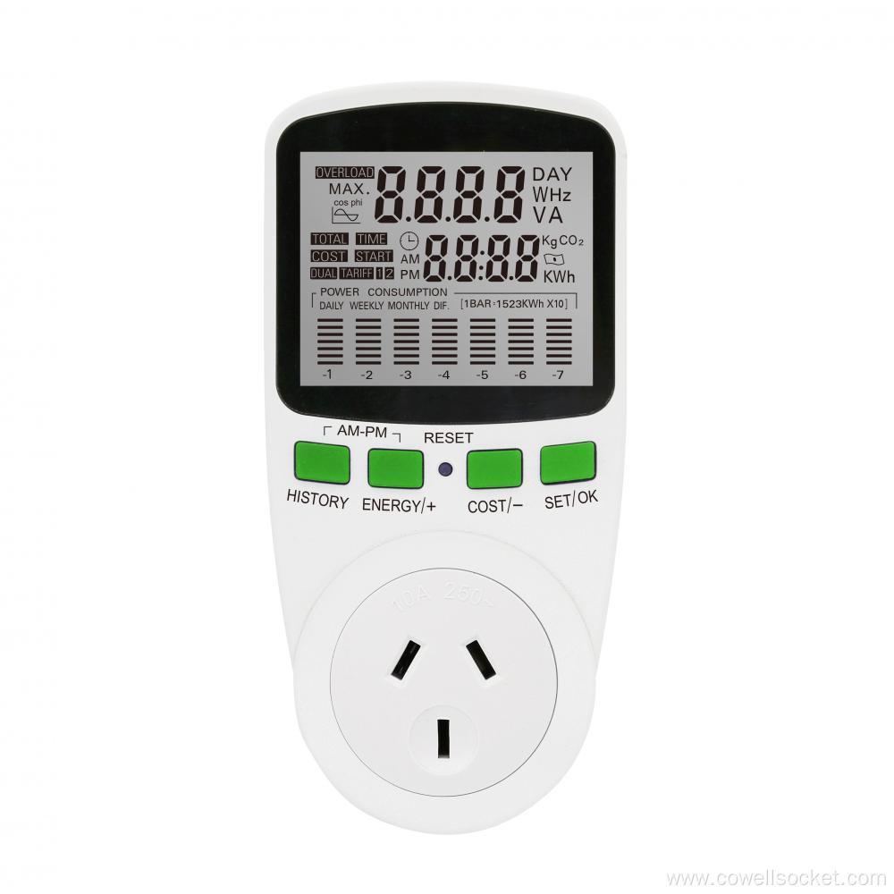 With Chart Portable Power Meter Socket