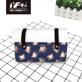 Custom Flower Ocean PU Leder Handtasche Kosmetikbeutel