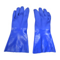 Blue PVC-покрытые перчатки 14 &#39;&#39;