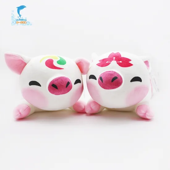 ODM/OEM customized cotton handmade plush pink pig cushion for sale