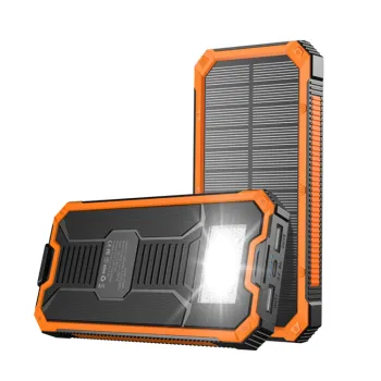 Portable 10000mAh Mini Solar USB C Power Bank for Business and Novelty Christmas Gifts