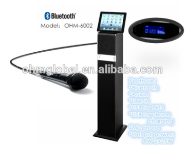 OHM-6002 karaoke bluetooth speaker with bluetooth